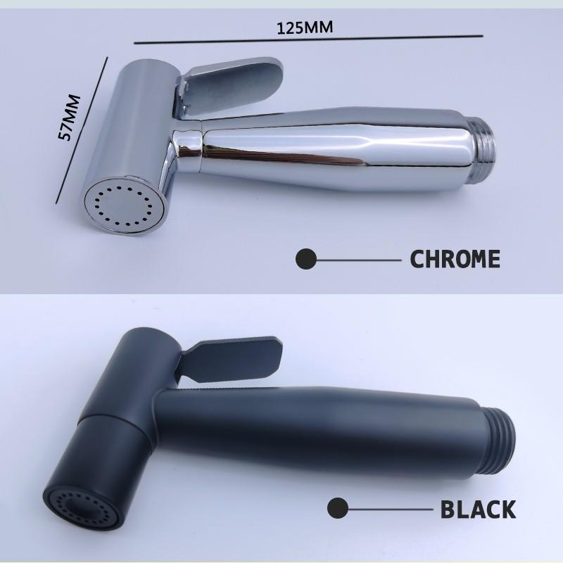 Household Bidet Sprayer Set Stainless Steel Sprayer Matt Black Gold Toilet Partner Brass Cold Valve Metal Grey Gloss Chrome