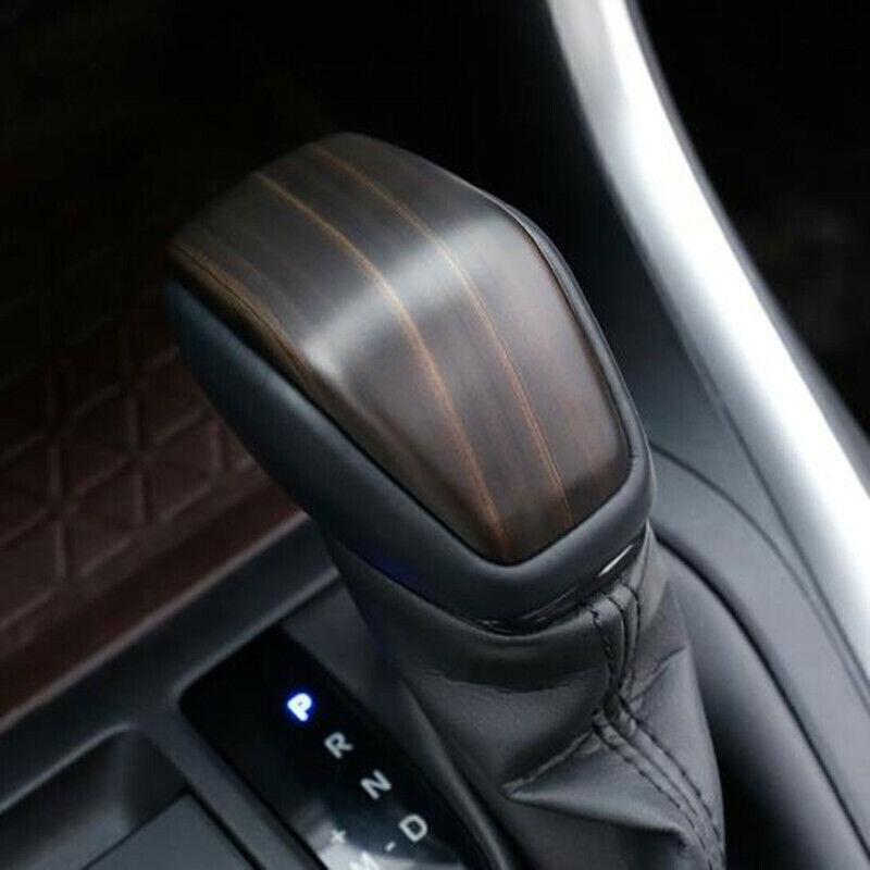 For Toyota RAV4 2019-2023 Peach Wood Grain Car Inner Gear Shift Knob Cover Trim