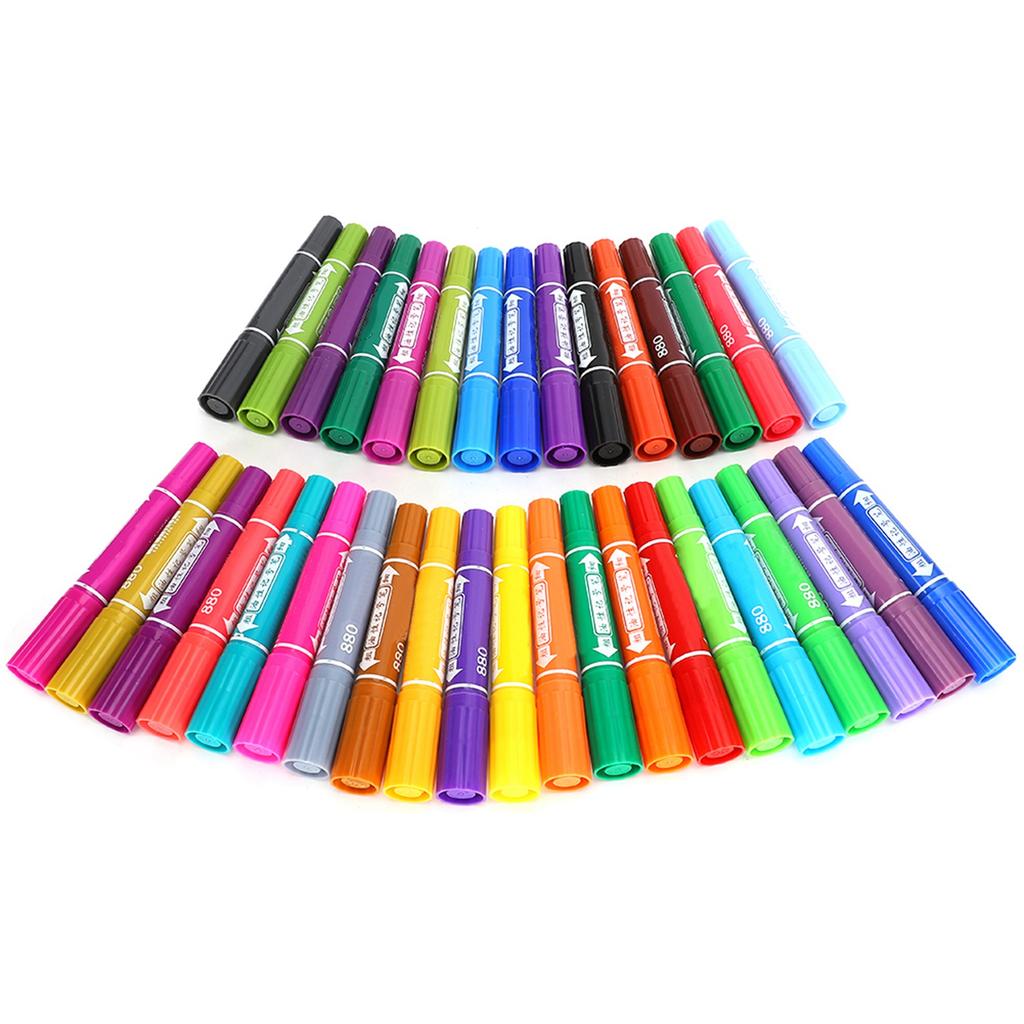 Doppelspitzen Ölmarker Kinder Handgezeichnet Hakenstift Skizzierwerkzeug Kunstbedarf 880 36 Farben