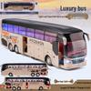 Baosilun 1:32 Alloy Double-Decker Bus Toy with Pull-Back, Sound & Light