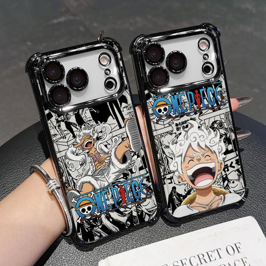 Anime Luffys Laughs Plating Phone Case For Xiaomi 15T 15 14 13 Poco M7 F7 F4 F5 X7 X6 X5 X3 Pro Ultra 4G 5G Anti Fall Airbag