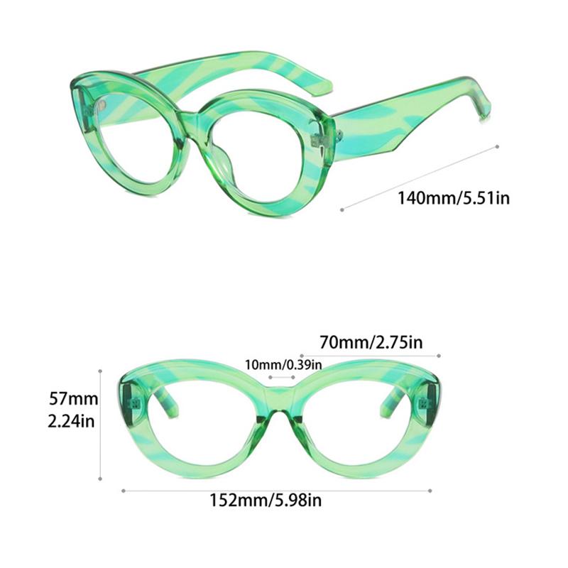 Luxury Green Cat Eye Glasses Women Vintage Anti Blue Light Optical Designer Myopia Prescription Sexy Ladies Eyewear Frame
