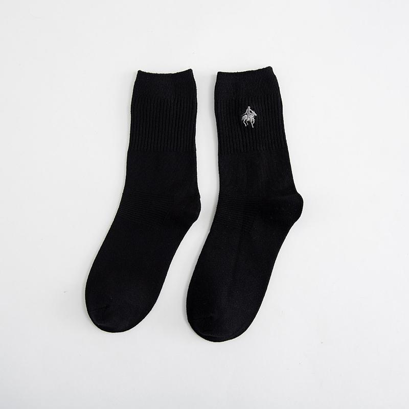 

Расчесанный хлопок для создания мужских носков из высококачественного хлопка, универсальный выбор для любого сезона, мужские повседневные хлопковые носки One Size чёрный