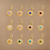 CARLIDANA Ins Style French Vintage Gold Color Sun Charms With Natural Stone Star Shine Stainless Steel DIY Fashion Jewelry