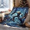 Final Fantasy Pattern Blanket for Home Decoration, Bed, Sofa, Car Travel, Camping, Suitable for All Seasons, Birthday Christmas Gift