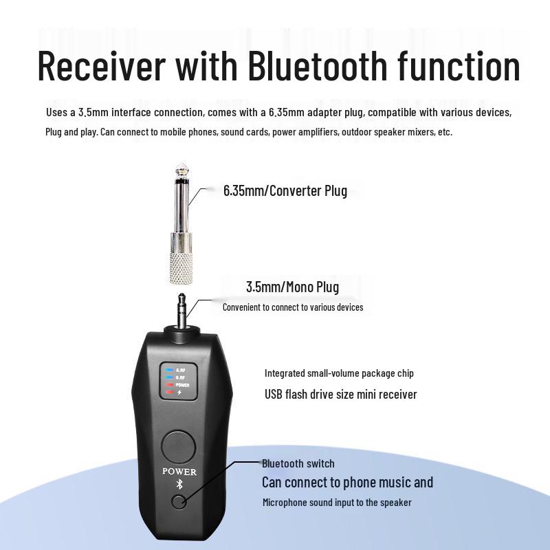 Universal Wireless Bluetooth Microphone with Professional Stage Reverb