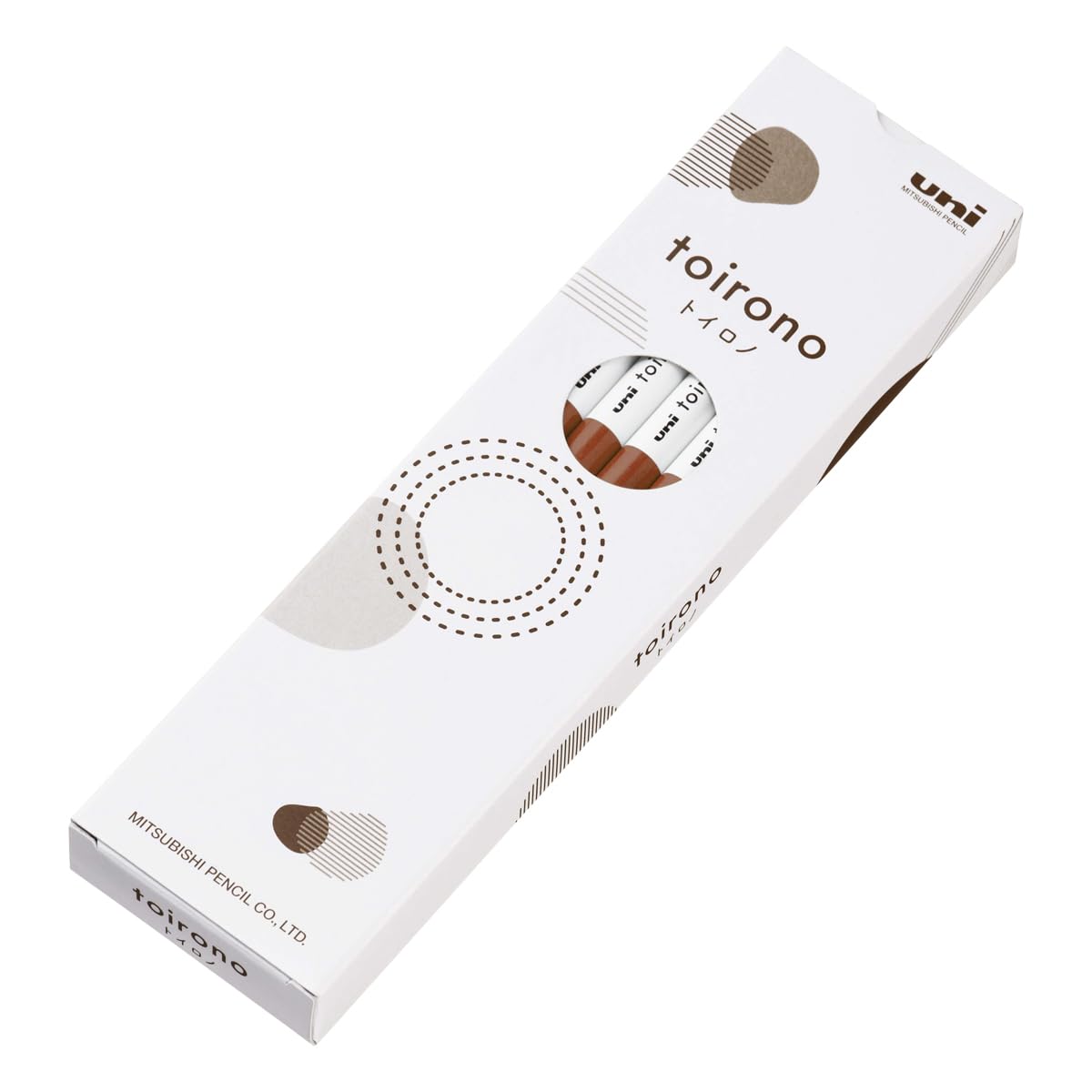 

Mitsubishi Pencil Toirono Colored 1 Pencils, Dozen, Brown, TR.1801D