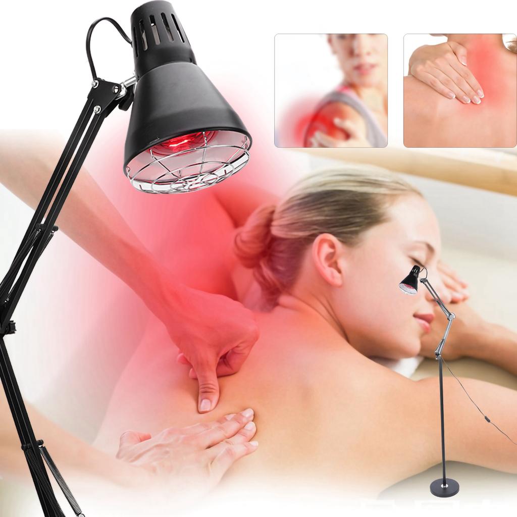 Infrared Light Heating Therapy Muscle Pain Cold Relief Floor Stand Lamp AU Plug