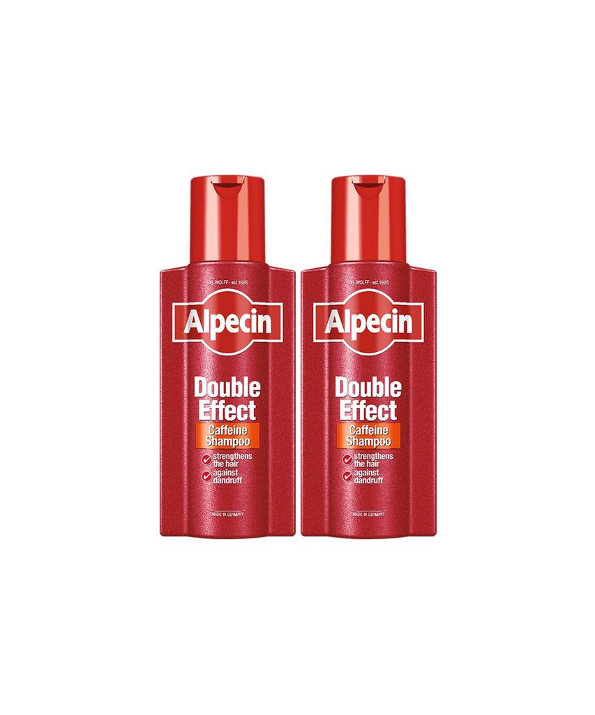 Alpecin Double Effect Caffeine Shampoo (For Oily Hair) 375ml x 2