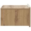 Wall Mounted Nightstand Artisan Oak Finish 49 X 34.5 X 24 Cm