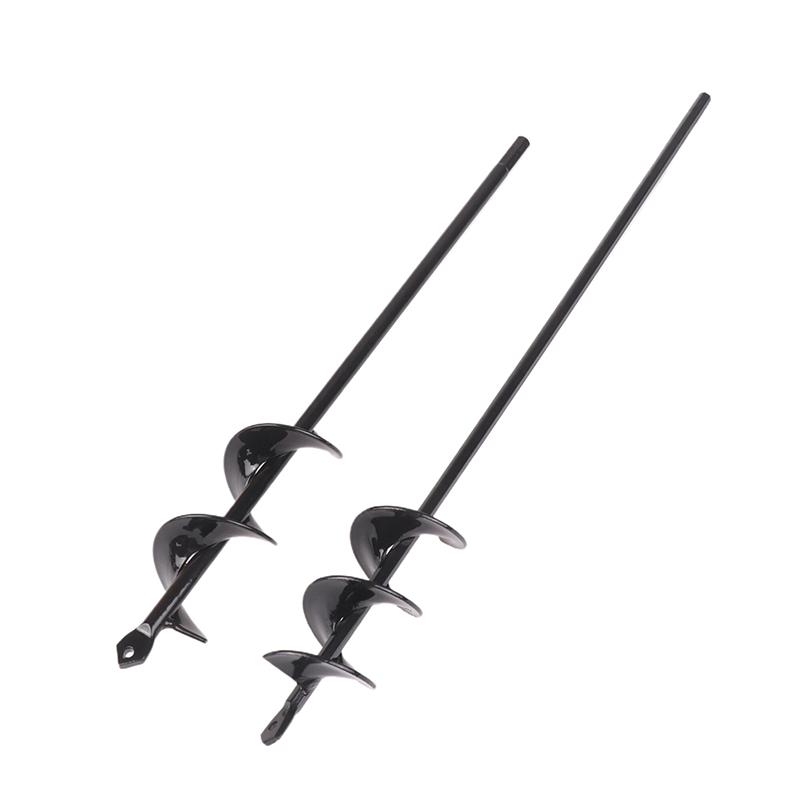 Garden Planting Flowers And Plants Digging Hole Drill Bit Spiral Rod Loose Soil Alloy Ground Ddrill Bit Short Rod