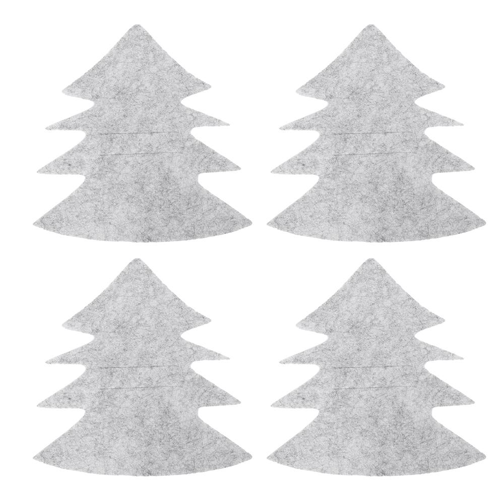4PCS Christmas Cutlery Holder Bags Snowflake Xmas Tree Knife And Fork Pocket Cutlery Bag Xmas New Year Dinner Table Decorations