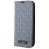 Karl Lagerfeld KLBKP14SSAKLHPG iPhone 14 / 15 / 13 6.1" étui livre argent/argent Monogramme Saffiano
