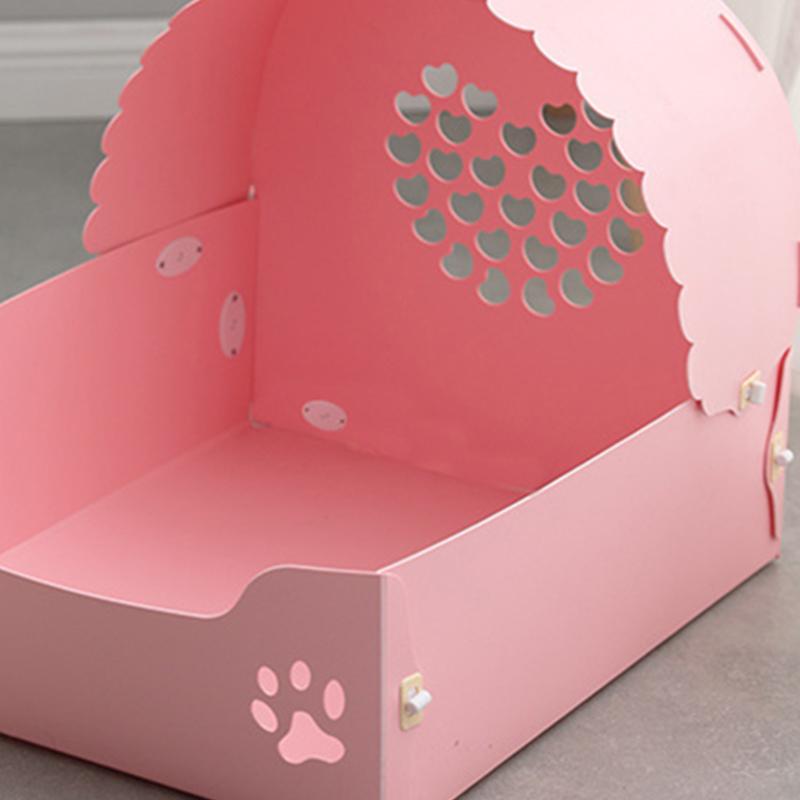 Pet Princess Bed Breathable Detachable Washable Scratch Resistant Cute Small Pet Sleeping Bed for