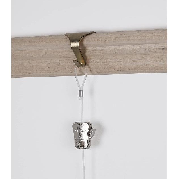 MroMax Solid Moulding Picture Hooks Hangers Rail Hanging Hook Color Zinc-Plated 54mmx34mm Bronze 30pcs