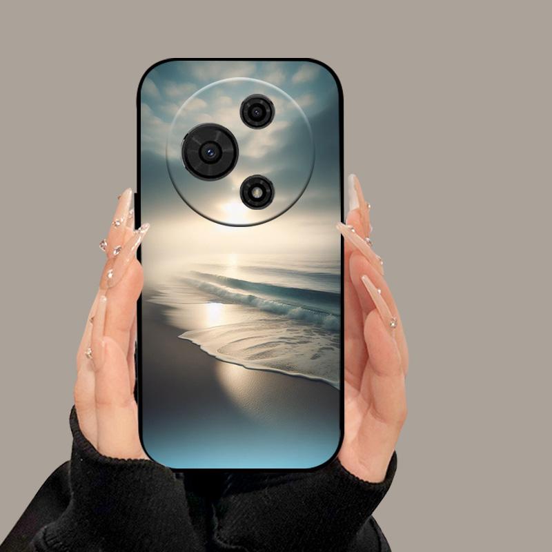 For TCL 605 T517D Case Cute Cartoon Painted Soft Silicone Cover for TCL 60 SE TCL605 60SE Luxury Shockproof Bumper Fundas Cases
