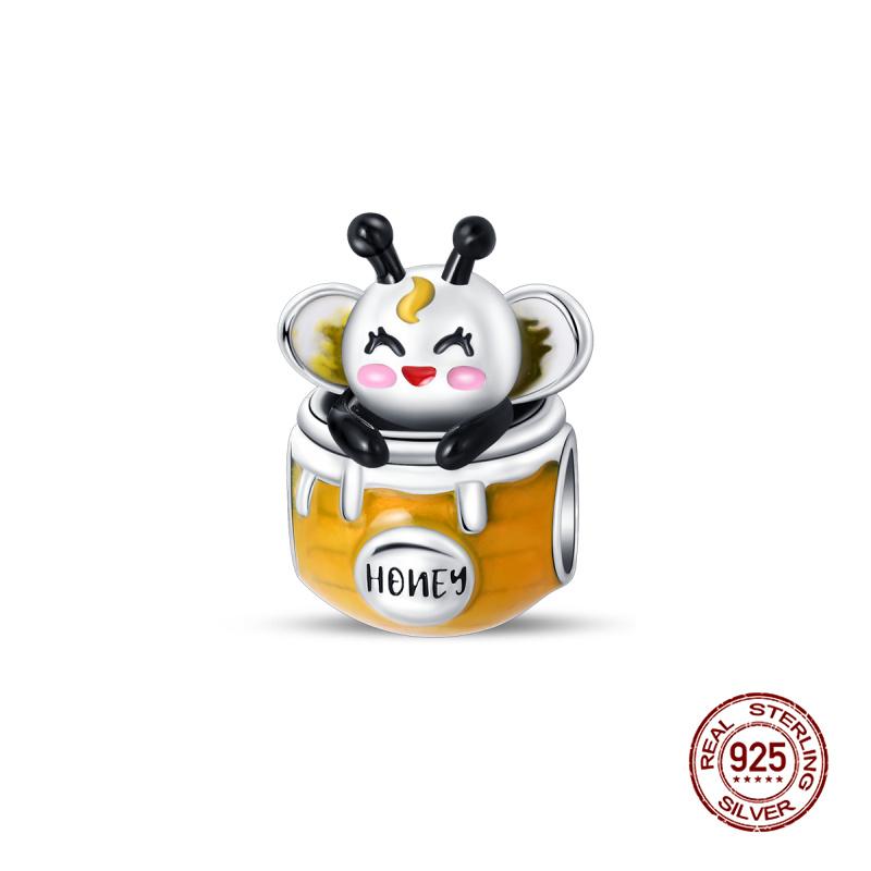 Charms Copper Autumn Pumpkins & Maple Leaves Charms Beads Fits 3Mm Original Bracelet Womens Diy Fine Jewelry Gifts