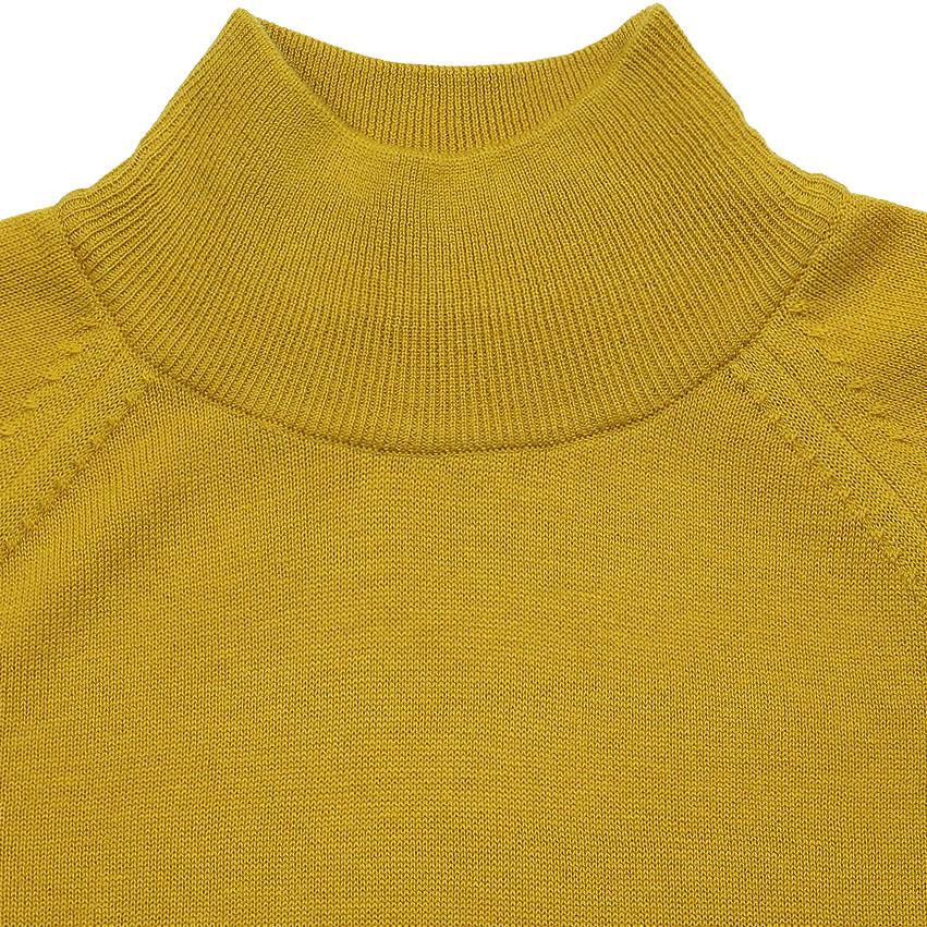 Solti Extrafine Merino Wool Mock-Neck (Mustard)