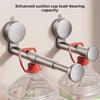 Abs Suction Cup Balcony Clothes Rack With Telescopic Hook For Home Organization