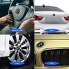 7Pcs For BMW  F18 G16 F33 E61 G31 G83 F11 E84 Car Front Hood Trunk Logo Hub Center Cover Steering Wheel Center Badge Stickers rlcp53