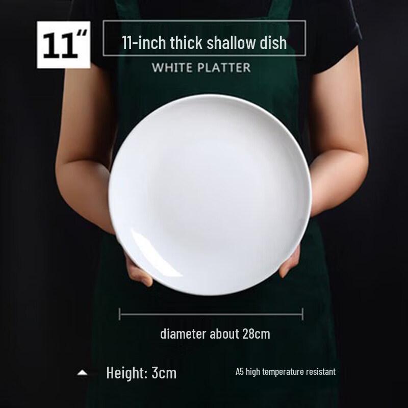 Tian Yajing A5 Melamine 11-inch Shallow Dinner Plate