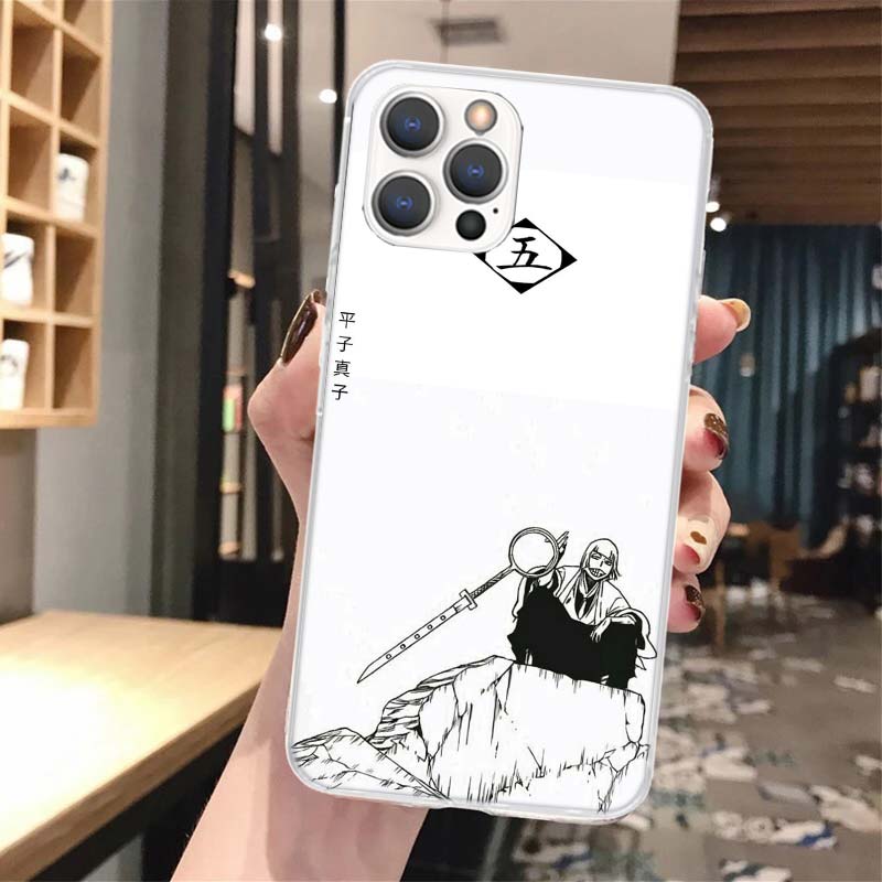 Bleach Shinji Hirako Soft Phone Case For iPhone 16 15 14 13 12 11 Pro Max X XR XS 7 Plus 8 + SE 16Max Pattern Customized Cover