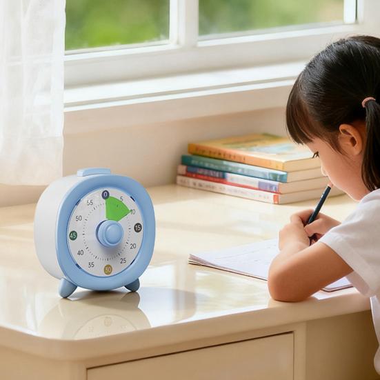 Dětský časovač 60 minut Vizuální časovač Tiché odpočítávání Žádný displej Žádná nastavení Učební časovač Domácí studijní pomůcka