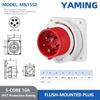 Waterproof IP67 Reverse Industrial Plug Aviation Socket Three-Phase 16/32A Connector 3-Pin 4-Pin 5-Pin Concealed Flush