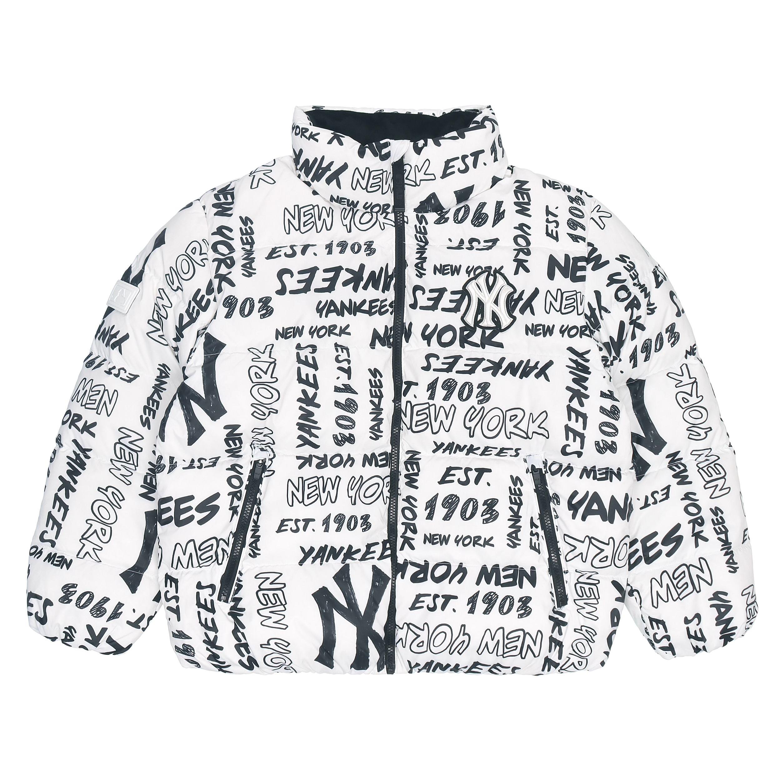 MLB Down Jacket Winter, Short Unisex Ivory 3ADJN0316-50IVS XS