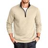 Men S Stand Collar Long Sleeve Zip Pullover Loose Sweatshirt