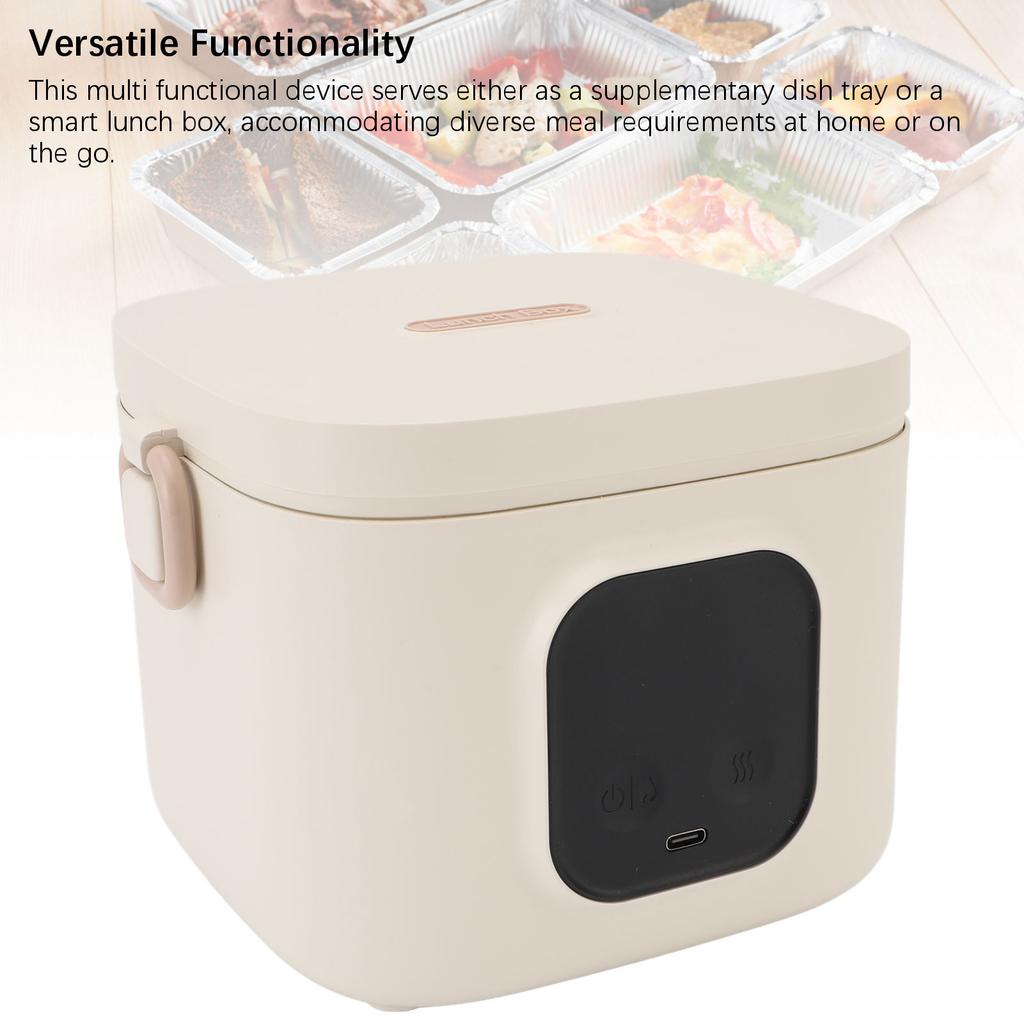 Electric Lunch Box Rechargeable 800ml Easy To Clean Portable Food Warmer Lunch Box for Outdoor Home