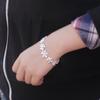 New Women's 925 Sterling Silver Bracelet Charm Jewelry Flower Design Chain Temperament Student Accessories Lobster Claw Clasp