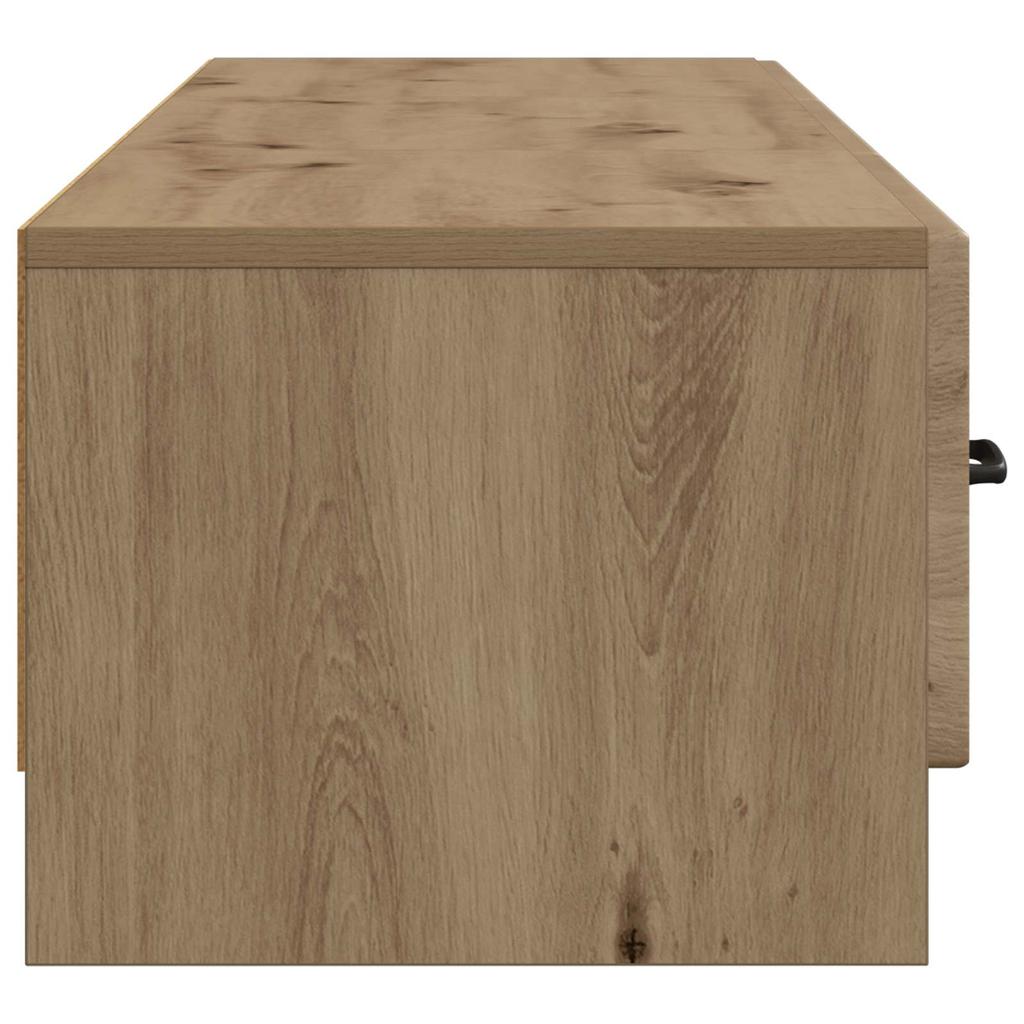 TV Cabinet Artisan Oak Finish 147 x 34.5 x 27 cm Engineered Wood