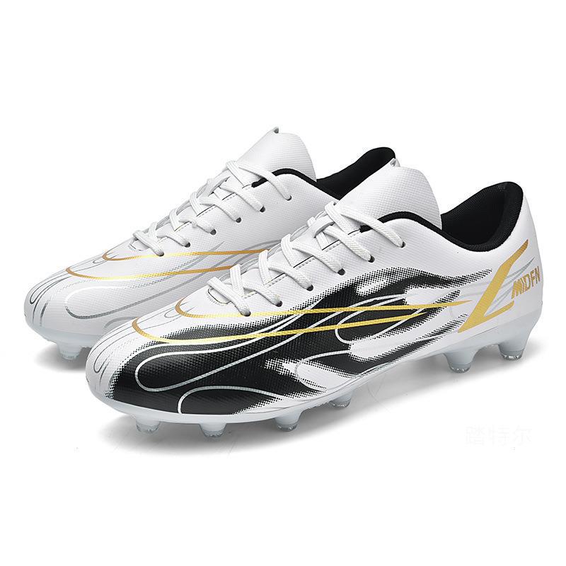 2022 New Football Shoes Adult Students Children Long Nails Broken Nails Game Shoes Football Shoes Front Lace-up Non-slip General