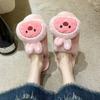 You Can Wear Light Soft Bottom Comfortable Velvet Cotton Slippers 2025 Winter Cute Milk Cute Ruby Beaver Plush Slippers Women