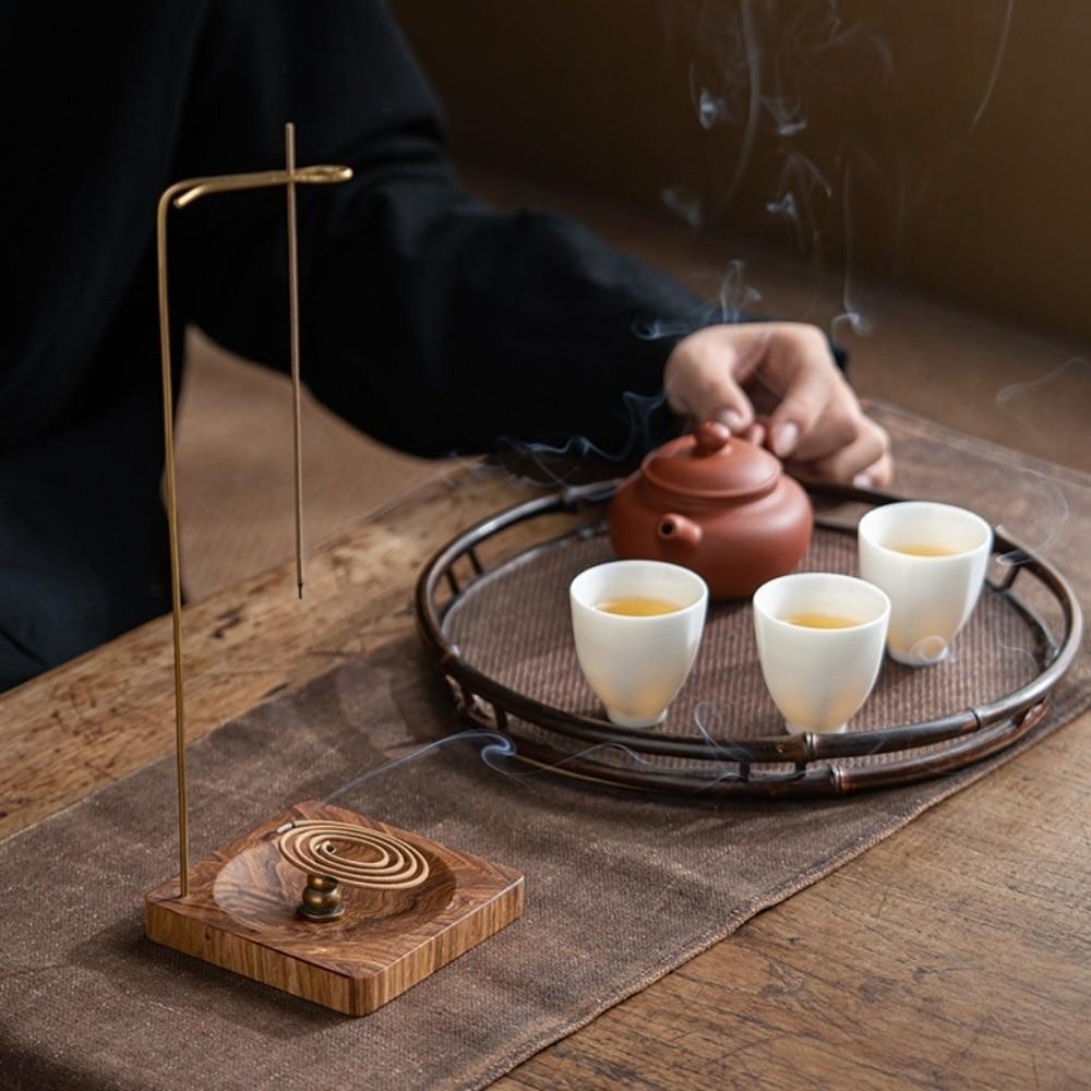 Incense Tray Upside Down Incense Burner Desktop Decor Mosquito Incense Plate Holder  Gift