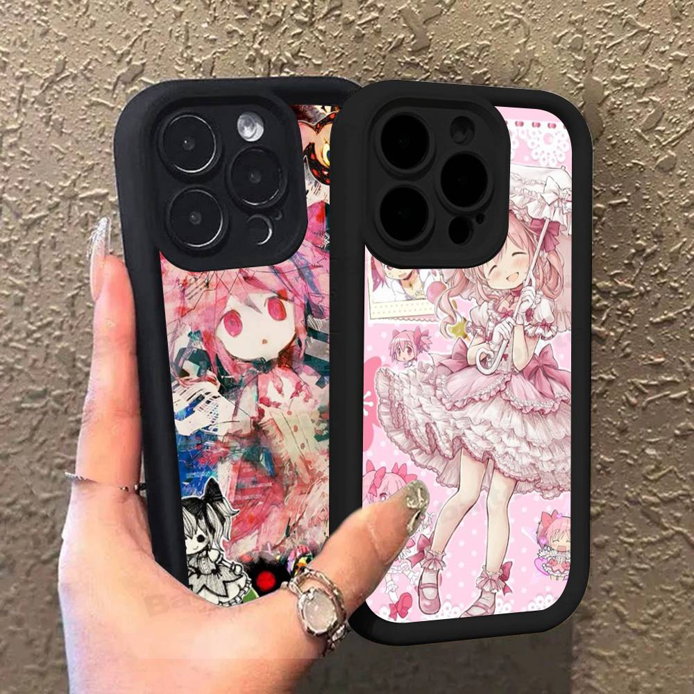 Girl Anime Puella Magi Madoka Magica TPU Phone Cover For Iphone 17 16 15 14 13 12 11 Pro Max Plus Case Cover