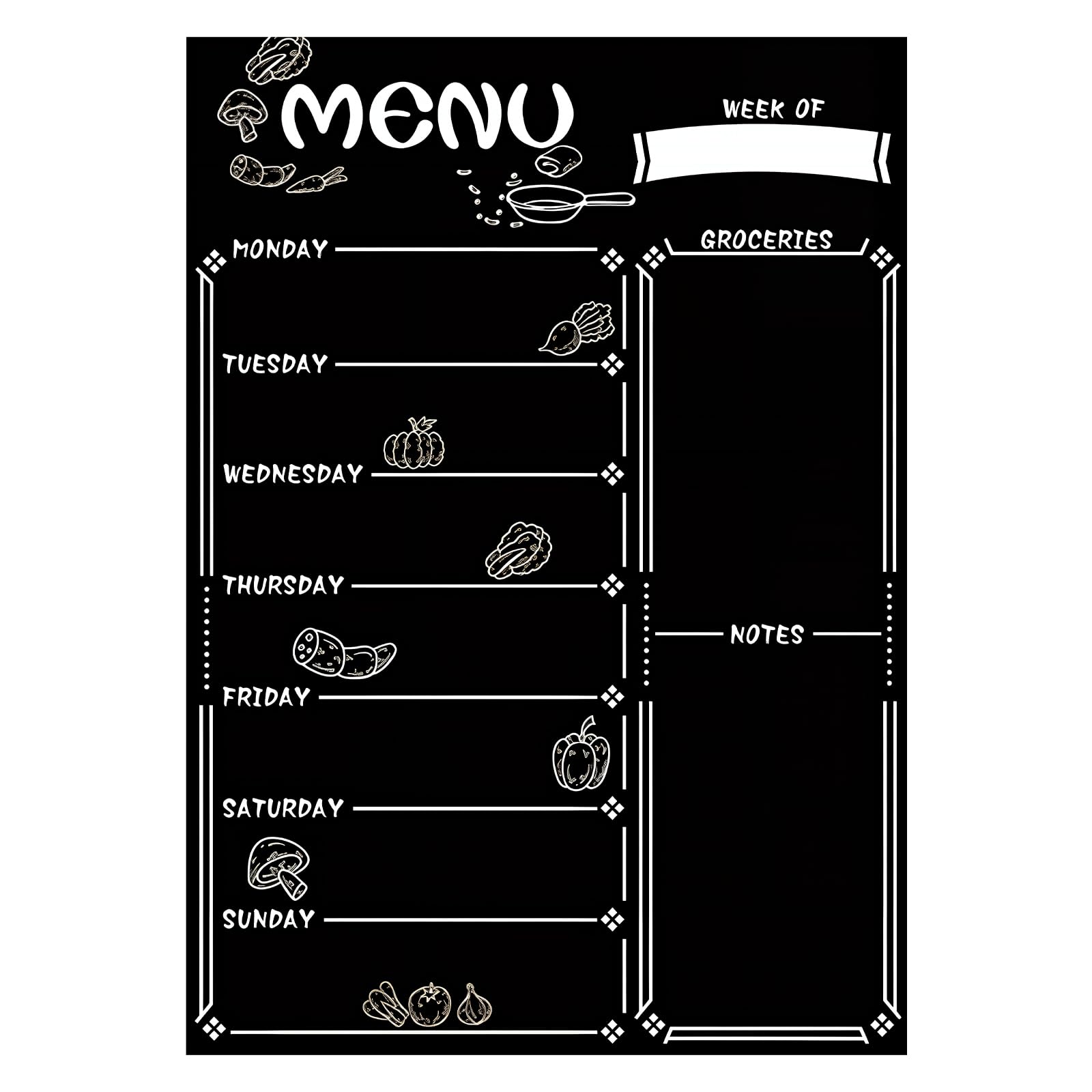 seimeinoki Whiteboard A3 Magnetic Board Menu Board Schedule Board List Shopping List Planning Board Refrigerator Magnetic Schedule Board Household