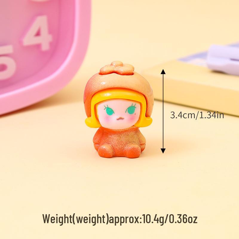 Labubu Crying Doll: Cute 3D Resin Car-Mounted Ornament for Desktop