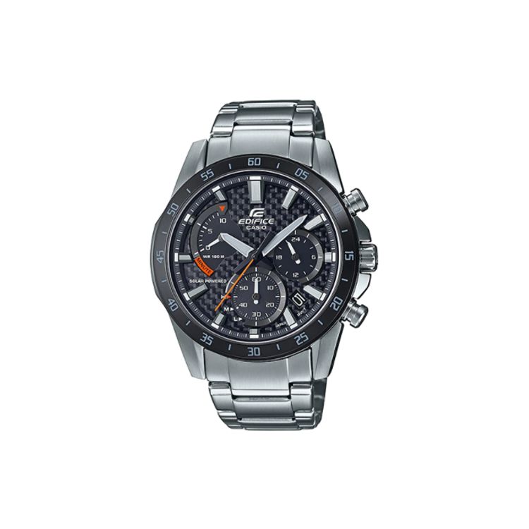 Casio Edifice Waterproof Shockproof Quartz Movement Stainless Steel Watch Men watches Black EQS-930DB-1AV Black