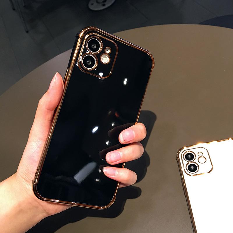 6D Electroplated Candy Color for iPhone17Pro Mobile Phone Case 15 Apple 16 Solid Color Anti-drop Protective Case XSMAX