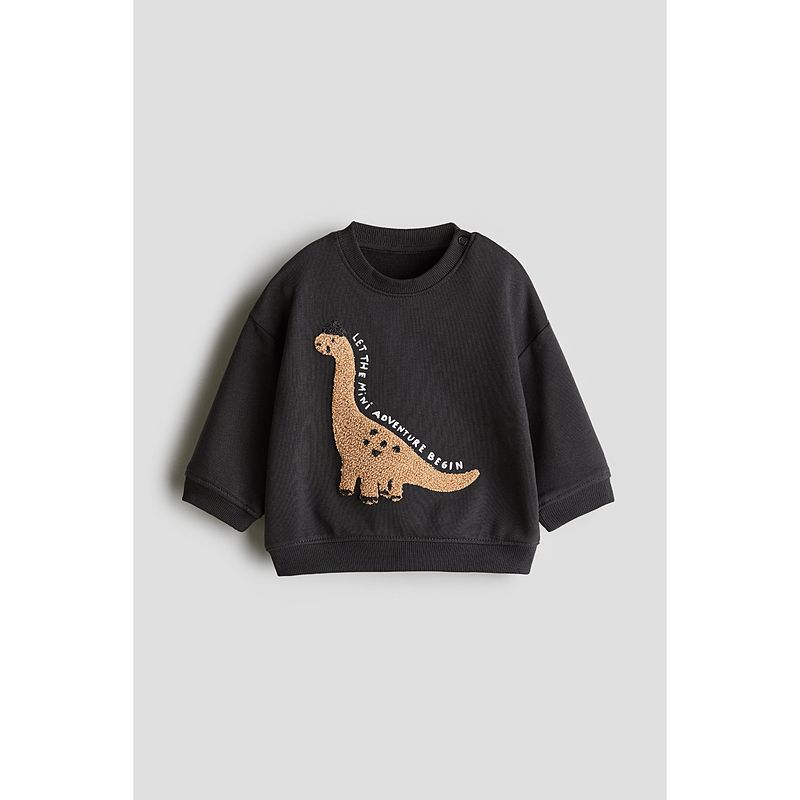 

HM Детская одежда Толстовка для малыша Летняя с круглым вырезом Застежка-кнопка Длинные рукава Топы 1245799