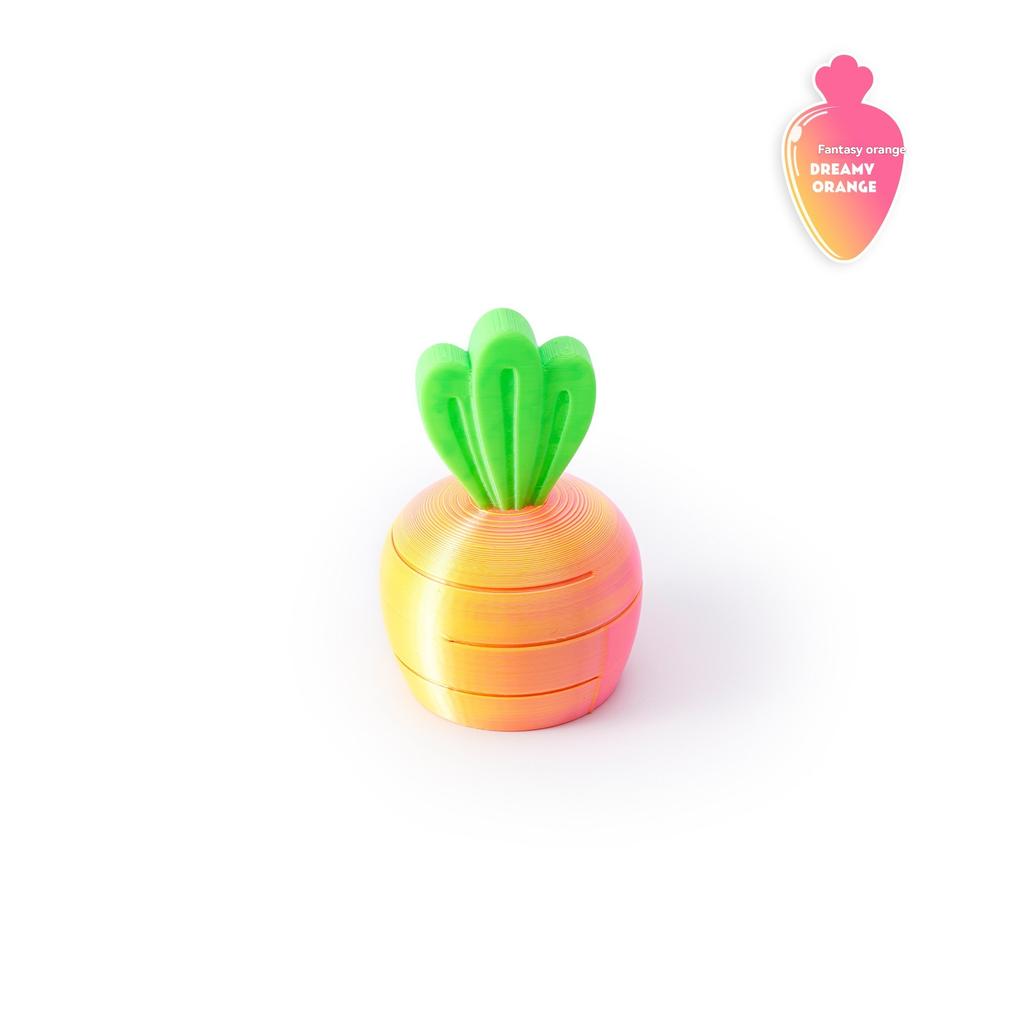 3D Printed Colorful Carrot Model Scalable Unzip Toys Desktop Decorations for Kids Gifts School Travel and Home