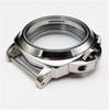 44mm Watch Case Stainless Steel Silver Case Suitable For ETA6497 ETA6498 ST36 Mechanical Movement Watch Accessories