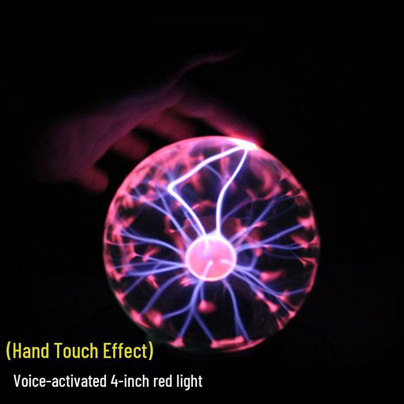 

Voice-Controlled Magic Electrostatic Lightning Glow Ball Lamp