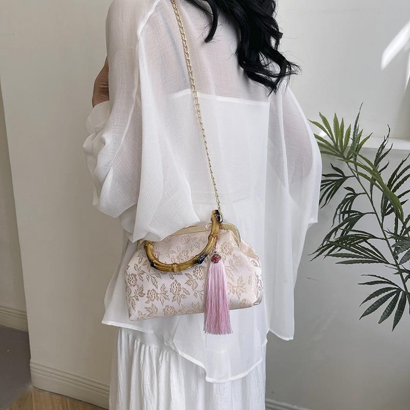 Exquisite wooden clutch for women feminine shoulder bag wedding bags banquet bag