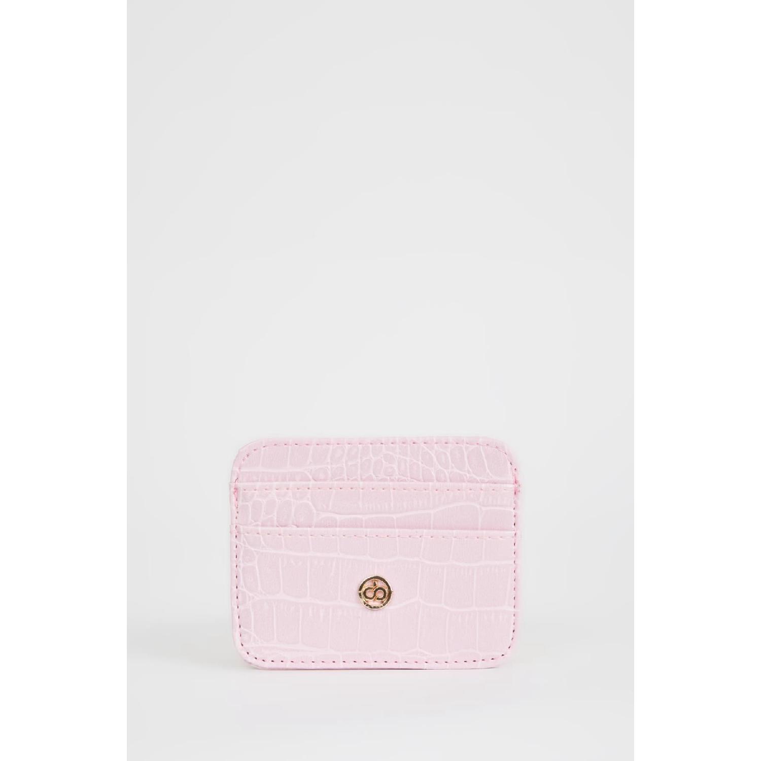 

Women s Faux Leather Croco Card Holder W2526azns