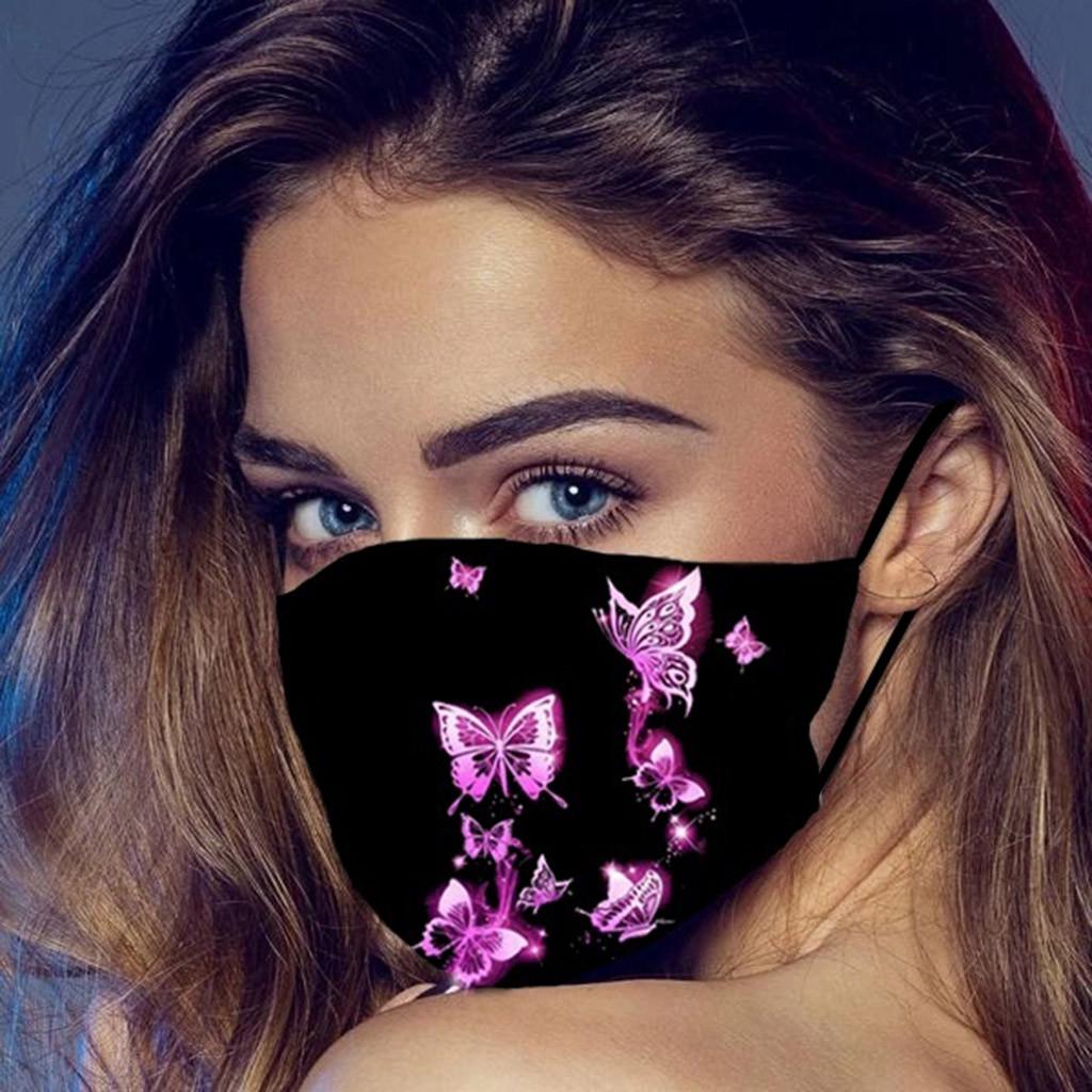 1ks ústní masky pro ochranu proti prachu Anti-Face Mask Smývatelná maska ​​na ucho