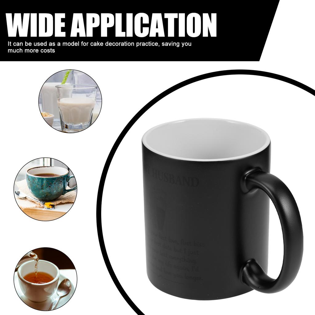 Farbwechselnde Tasse Keramik Kaffee Tee Hitzempfindliche Tasse Keramiktasse für Heißgetränke Latte Cappuccino Getränk