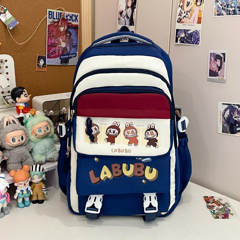 School Bag Trend Versatile Junior High School Backpack Cute Large Capacity Decompression Lightweight Cartoon Backpack